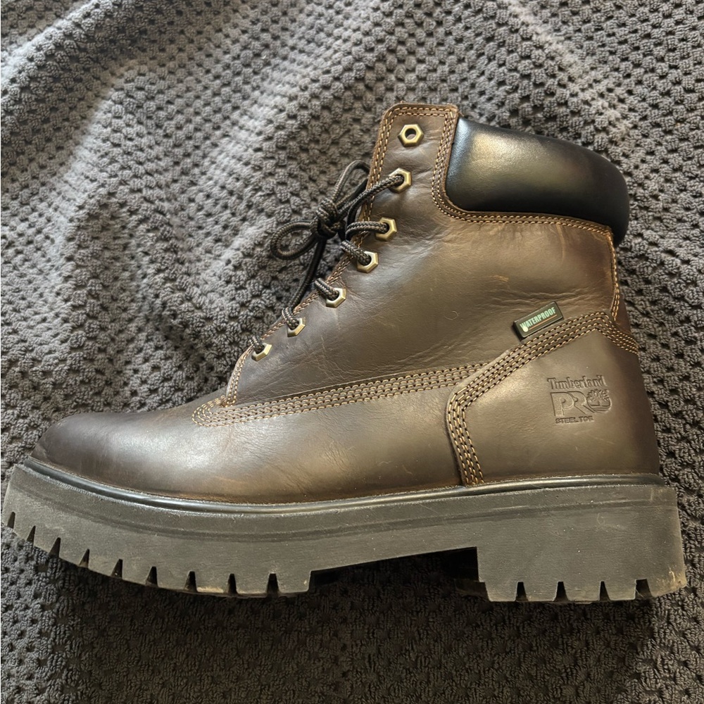 Timberland PRO Men's Dark Brown Work Boots